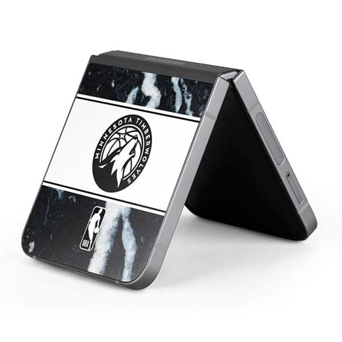 NBA Minnesota Timberwolves Marble Galaxy Z Flip6 Skin